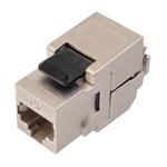 Solarix 10G keystone Solarix CAT6A STP RJ45 černý samořezný SXKJ-10G-STP-BK-SA