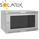 SOLARIX Nástenný rozvádzač SENSA 12U 400mm, sklo 83000085L