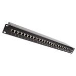 Solarix - Patch panel se správou kabelů - RJ-45 X 24 - černá - 1U SX24-5E-STP-BK