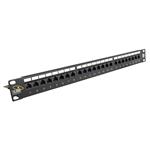 Solarix - Patch panel se správou kabelů - RJ-45 X 24 - černá - 1U SX24L-6-UTP-BK