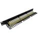 Solarix Patch panel Solarix 24 x RJ45 CAT6 UTP s vyvazovací lištou 1U SX24L-6-UTP-BK-N