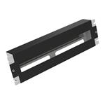 Solarix RAIL-3U-DIN-BK Instalační panel 3U s DIN lištou do 19" rozvaděče, BK RAL9005 80138325