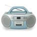 Soundmaster SCD5410BL/ CD přehrávač/ Přehrávač Kazet/ FM rádio/ Modrý