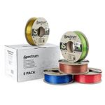 Spectrum 3D filament, PLA Silk, 1,75mm, 5x250g, 80750, mix Glorious Gold, Spicy Copper, Apple Green