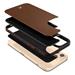 Spigen kryt Leather Brick pre iPhone 12/12 Pro - Saddle Brown ACS01733