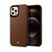 Spigen kryt Leather Brick pre iPhone 12/12 Pro - Saddle Brown ACS01733