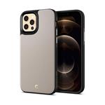 Spigen kryt Leather Brick pre iPhone 12/12 Pro - Stone ACS01734