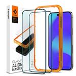 Spigen ochranné sklo Glas.tR AlignMaster pre iPhone 14 Pro Max 2 ks - Black Frame AGL05204