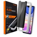 Spigen ochranné sklo Glas.tR AlignMaster Privacy pre iPhone 11/XR AGL00103