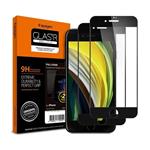 Spigen ochranné sklo GLAS.tR FC HD 2pack pre iPhone 7/8/SE 2020/2022 - Black Frame AGL01315