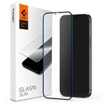 Spigen ochranné sklo GLAS.tR FC HD pre iPhone 12/12 Pro - Black Frame AGL01512