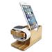 Spigen stojan S370 Apple Watch + Phone Wood Stand - Brown 000ST20295