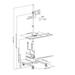 Stojan s držákem na monitor a PC - Fiber Mounts AX793