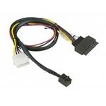 Supermicro 55cm MiniSAS HD SFF-8643 to U.2 PCIE SFF-8639 with Power Cable CBL-SAST-0957