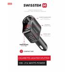 SWISSTEN AUTOADAPTÉR S VÝSTUPEM 1x CL, 1x UCB-C PD a 2x USB-A, 108W - 216W 20114020