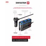 SWISSTEN AUTOADAPTÉR S VÝSTUPEM 3x CL, 2x UCB-C PD a 1x USB-A QA 3.0, 108W - 216W 20114010