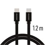 SWISSTEN DATA CABLE USB-C / USB-C TEXTILE 1,2M BLACK 71527201