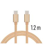 SWISSTEN DATA CABLE USB-C / USB-C TEXTILE 1,2M GOLD 71527204