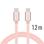 SWISSTEN DATA CABLE USB-C / USB-C TEXTILE 1,2M PINK 71527205