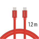 SWISSTEN DATA CABLE USB-C / USB-C TEXTILE 1,2M RED 71527206