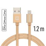 SWISSTEN DATA CABLE USB / LIGHTNING MFi TEXTILE 1,2M GOLD 71524204