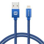 SWISSTEN DATA CABLE USB / LIGHTNING TEXTILE 1,2M BLUE 71523208