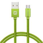 SWISSTEN DATA CABLE USB / MICRO USB TEXTILE 2,0M GREEN 71522307