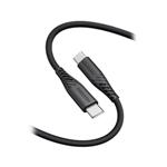 SWISSTEN DATOVÝ KABEL SOFT SILICONE USB-C / USB-C 1,5 M 60W ČERNÝ 71532010