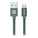 Swissten Datový Kabel Textile Usb / Micro Usb 2,0 M Šedý 71522302