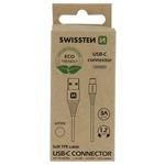 Swissten datový kabelusb/usb-c bílý 1,2m (eco balení) 71503301ECO