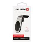 SWISSTEN MAGNETICKÝ DRŽÁK DO VENTILACE AUTA EASY MOUNT SILVER 65010701