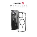 SWISSTEN POUZDRO CLEAR JELLY MagStick METALLIC PRO IPHONE 16 ČERNÉ 36500120