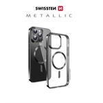 SWISSTEN POUZDRO CLEAR JELLY MagStick METALLIC PRO IPHONE 16 PLUS ČERNÉ 36500121