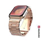 SWISSTEN REMÍNEK PRO APPLE WATCH KOVOVÝ 42-44 mm RUŽOVO ZLATÝ 46000313