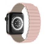 Swissten řemínek pro apple watch silikonový - magnetic 38 / 40 / 41 mm růžovo/cappuccino 46000502