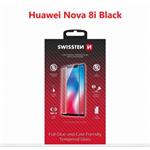 SWISSTEN SKLO FULL GLUE, COLOR FRAME, CASE FRIENDLY HUAWEI NOVA 8i ČERNÉ 54501815