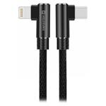 Swissten textilní datový kabel arcade usb-c / lightning 1,2 m černý 71529900