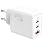 TB Touch 65W GaN Power Adapter,2x USB C + USB A AZTBXUL3USB65WW