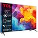 TCL 85V6B SMART TV 85" LED/4K UHD/Direct LED/3xHDMI/2xUSB/LAN/GoogleTV 85V6B