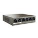 Tenda TEF1106P-4-63W PoE AT switch 4x PoE 802.3af/at, 6x 100Mb/s, PoE celkem 63W, fanless