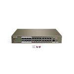 Tenda TEF1126P-24-250W PoE AF / AT switch - 24x PoE 100 Mb/s + 2x Uplink 1Gb/s RJ45/SFP, PoE 225W