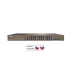 Tenda TEG5328P-24-410W Gigabit L3 PoE Switch 370W, 24x 1Gb/s PoE, 4x SFP, STP, IGMP, VLAN, Rackmount