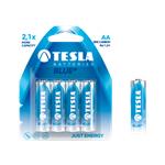 TESLA AA BLUE+ R06 ZINC-CARBON 900mAh BLISTER - FOLIA / 4