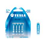 TESLA AAA BLUE+ R03 ZINC-CARBON 400mAh BLISTER - FOLIA / 4