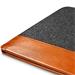 Tomtoc puzdro Felt & PU Leather Case pre Macbook Pro/Air 13" - Gray/Brown H16-C02Y