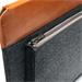 Tomtoc puzdro Felt & PU Leather Case pre Macbook Pro/Air 13" - Gray/Brown H16-C02Y