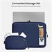 Tomtoc puzdro Recycled Sleeve with Pouch pre Macbook Pro/Air 13" - Navy Blue A13C2B2GP