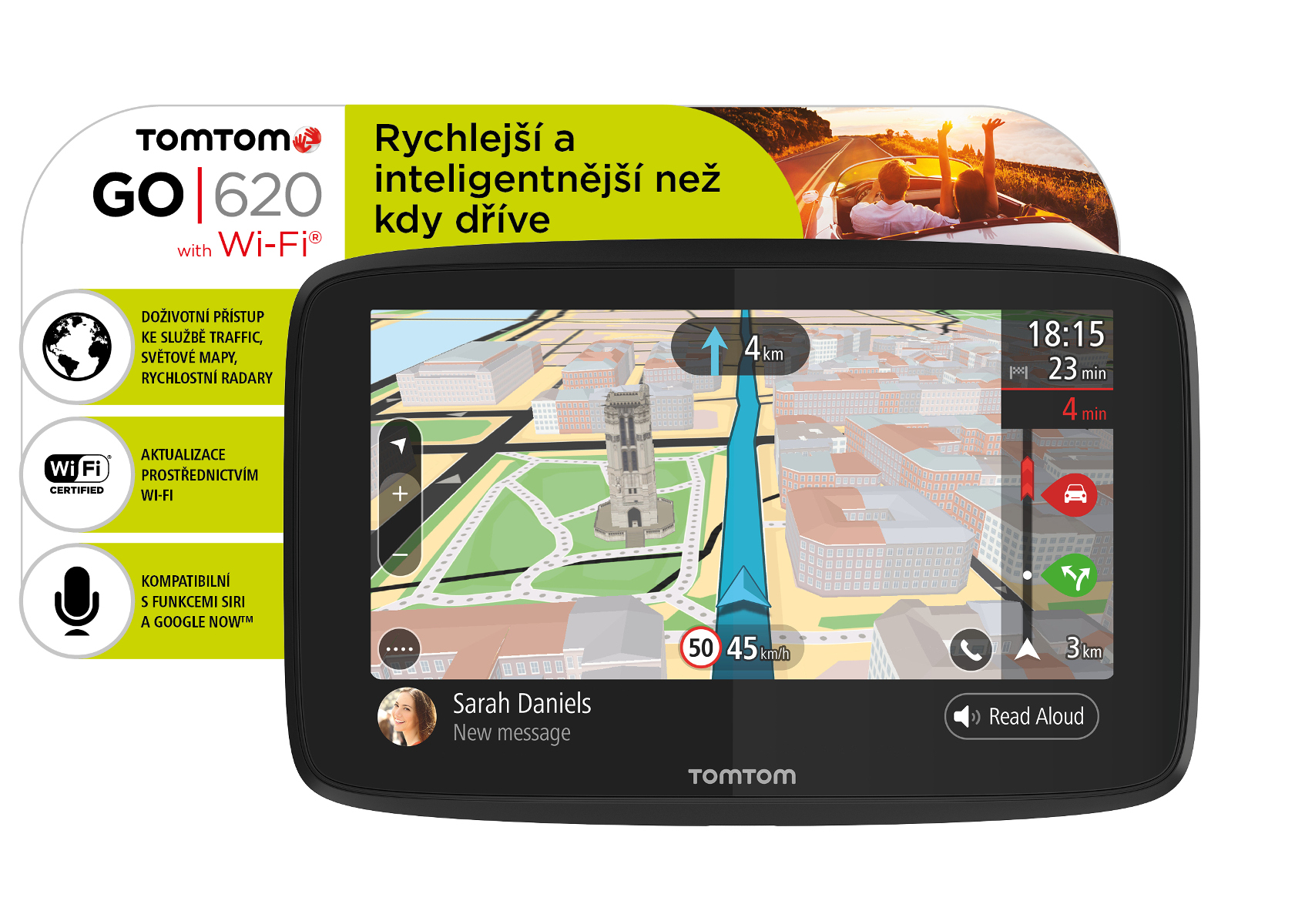 TomTom GO 620 World, Wi-Fi, LIFETIME mapy 1PN6.002.01