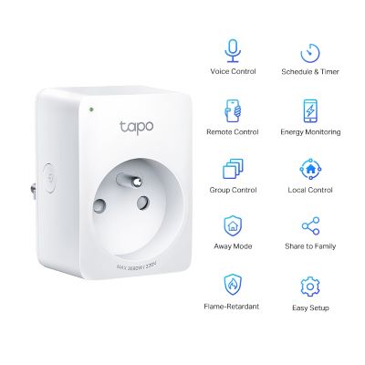 TP-link Tapo P100 WiFi chytrá zásuvka, 10A Tapo P100(1-pack)