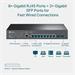 TP-LINK TL-SG3210 switch 8 x 10/100/1000 Mbs, 2 x SFP combo